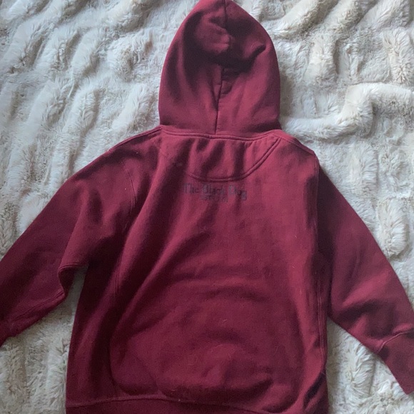 Child’s Medium Maroon Black Dog Sweatshirt - Picture 4 of 7